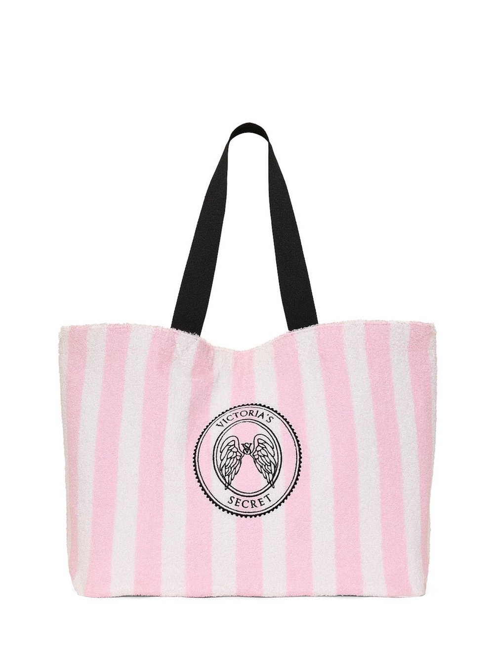 NWT Victoria's Secret Angel Essentials Terry Tote in Pink and White